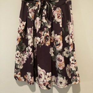 Haute Monday skirt. Gorgeous purple floral print